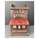 Wooden Bird Feeder ' Feed Store ï¿½