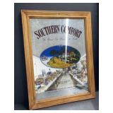 Framed Southern Comfort Mirror, 25x19 '