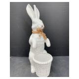 Ceramic Rabbit Plater, 17.5 ' tall