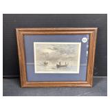Framed Print - Cod-Fishing 11 x 9.5 '