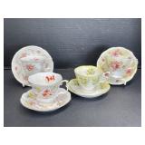 4 Royal Albert Teacups & Saucers -