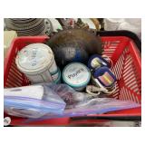 Basket with Tobacco Tins, Hardware and more