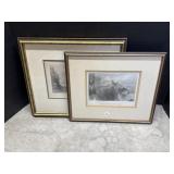 Pair of Professionally Framed Prints
