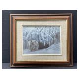 Framed Robert Bateman Print - Dozing Lynx