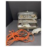 Shop Light, Toolbox with Assorted Hardware