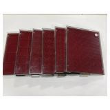 6 X Plastic Coin Tray Display Cases