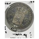 1874 Neth 2 1/2 Gulden- Rings- Willem