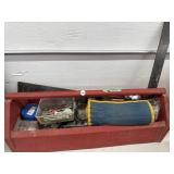 Wood Tool Caddy With T-square, Drill Bits And