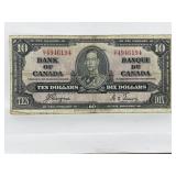 $10 Canada Bill 1937.