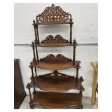 5-Tier Ornate Shelving Unit, 34x14x64 '