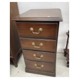 Wooden 2-Drawer File Cabinet,18.5 x 21.5 x 32. 5 '