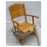Vintage Folding Rocking Chair by Les Freres