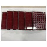 6 X Plastic Coin Tray Display Cases