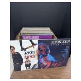 Box of 50 Rock & Pop Vinyl Records