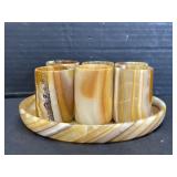 Kimberly McDonald Agate Sake Set