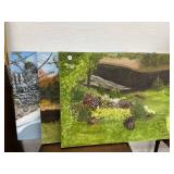 3 Landscape Paintings on Canvas by Gary Hunter -