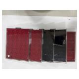 5 X Plastic Coin Tray Display Cases