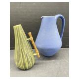 Mid-Centruy Danish Ravnild Green Pottery with