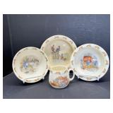 4pcs Royal Doulton Bunnykins - 7.5 ' & 6 ' Rimmed