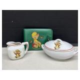 Punkinhead  Wallet, Creamer,  Sugar Bowl with Lid