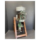 Small Antique Outboard Motor 20 ' Tall with Stand