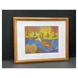 Maud Lewis Decorative Art - Running Deer