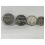 2x Cdn 1982 $1, 1974, 1965 50 Cents