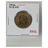 1916 Cdn Large Cent-ms62