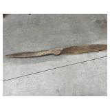 Vintage Hand Carved Propeller, 66 ' long