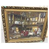 Large Framed Needlepoint - After The Hunt
