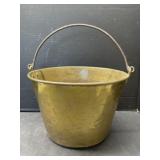 Antique Brass Pail 12 ' D x 8.5 ' T