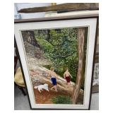 Framed Painting by Garry Hunter- Boys Going
