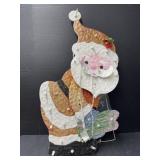 Metal Light-Up Santa Decoration with a few