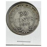 50 Cents Newfoundland 1911