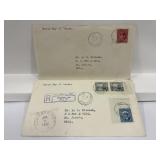 Canada 1942 (x2) Fdc