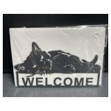 Laser Cut Cat Welcome Sign 12 ' Long
