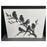 Laser Cut Birds on a Branch 20 ' Long