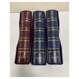 3 X Numis Coin Binders With Coin Sheets