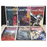 6 Comics - Local Man, Blood Type, Tortured Hearts