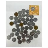 Canada 5 Cents (lot Of 46) From 1922-1966