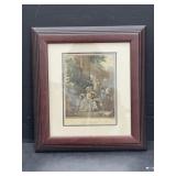 Antique 18th Centruy, Hand Coloured Stipple