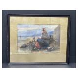 Framed Watercolour 20 X 16 '