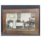 Framed Antique Hand Coloured Print After The