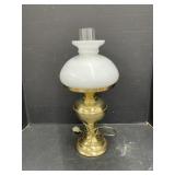 Table Lamp With Milk Glass Shade