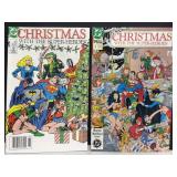 2 Comics - DC Christmas with the Super-Heroes