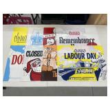 Plastic Beer Store Vintage Lightbox Holiday Signs