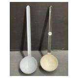 Pair of Enameled Ladles