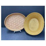 Rosenthal Netter Basket and Ornately Woven Basket