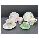 4 Assorted Teacups & Saucers - Royal Albert,