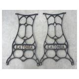 Cast Iron Sewing Table Legs - 1 Pair, 28x16 '